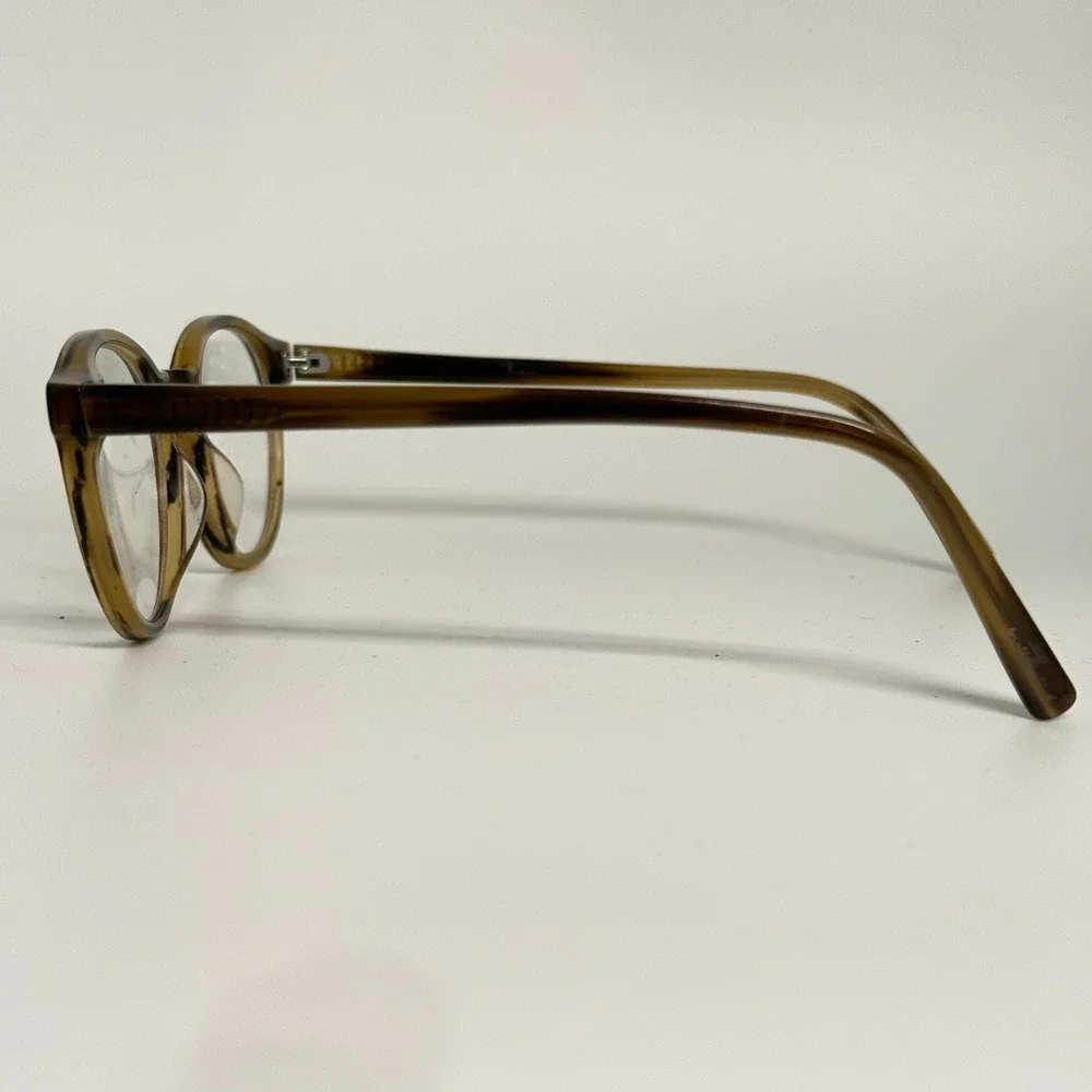 7 For All Mankind 753 Tortoise Round Eyeglasses Frames 47-20-140‎ Brown